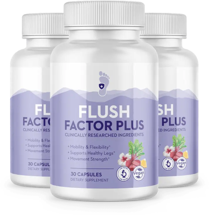 Flush Factor Plus 3 Bottle – swelling relief & circulation support