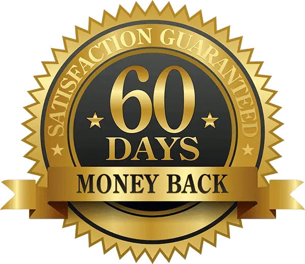 Arialief 60-day money-back satisfaction guarantee badge