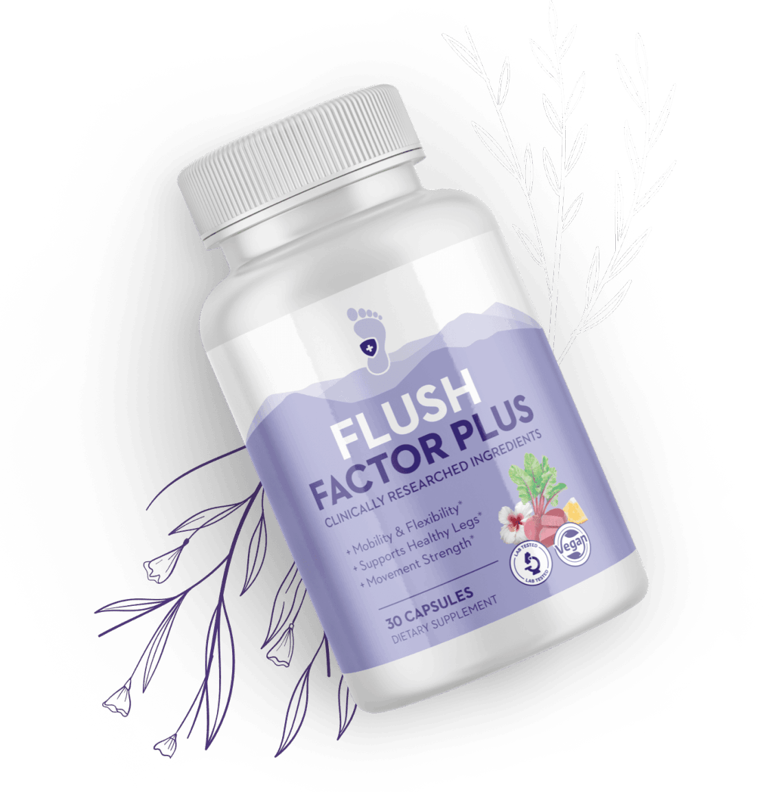 Flush Factor Plus – natural swelling relief and circulation support supplement